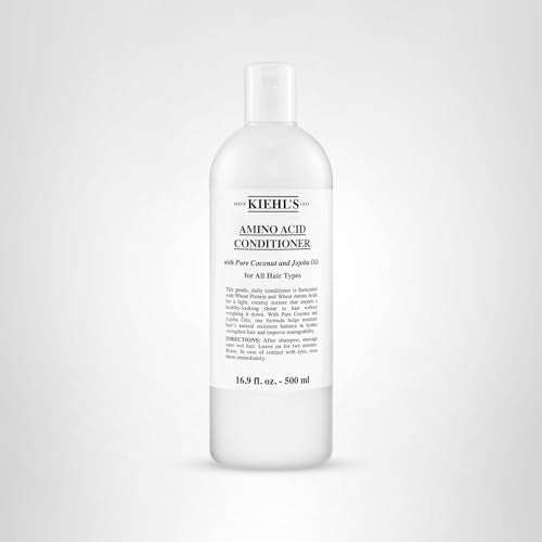 Kiehl's Amino Acid Conditioner, Strengthening and Moisturizing Hair Treatment, with Amino Acids, Jojoba and Coconut Oil to Improve Manageability and Added Shine - 16.9 fl oz