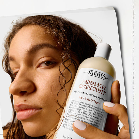 Kiehl's Amino Acid Conditioner, Strengthening and Moisturizing Hair Treatment, with Amino Acids, Jojoba and Coconut Oil to Improve Manageability and Added Shine - 33.8 fl oz /1 Liter Refill