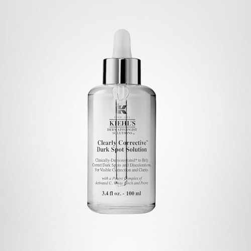 Kiehl's Clearly Corrective Dark Spot Serum, Brightening Facial Serum, Reduces Hyperpigmentation & Post-acne Marks, with Vitamin C & Salicylic Acid, All Skin Types, Paraben-free - 3.4 fl oz