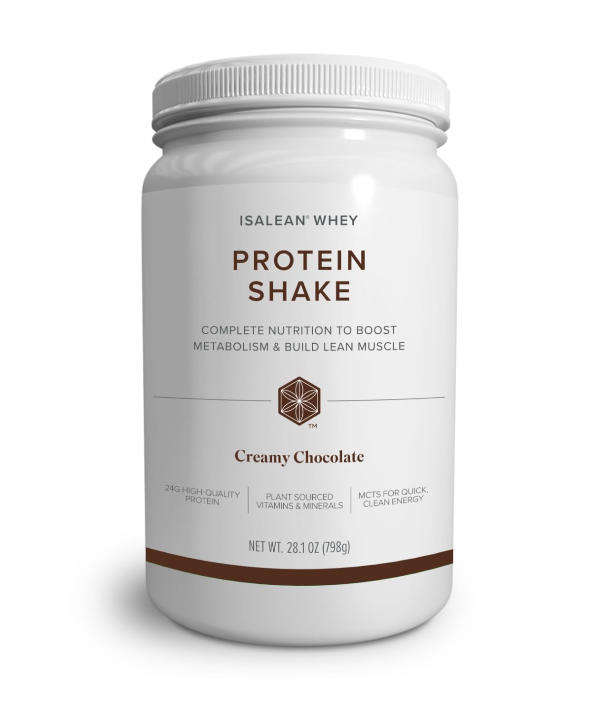 Isagenix IsaLean, 24g Protein Shake, Creamy Strawberry, 27.7 oz | Meal Replacement Protein Shake, Supports Lean Muscle, Keeps You Full for Longer, Formulated with MCT Oil and Vitamins