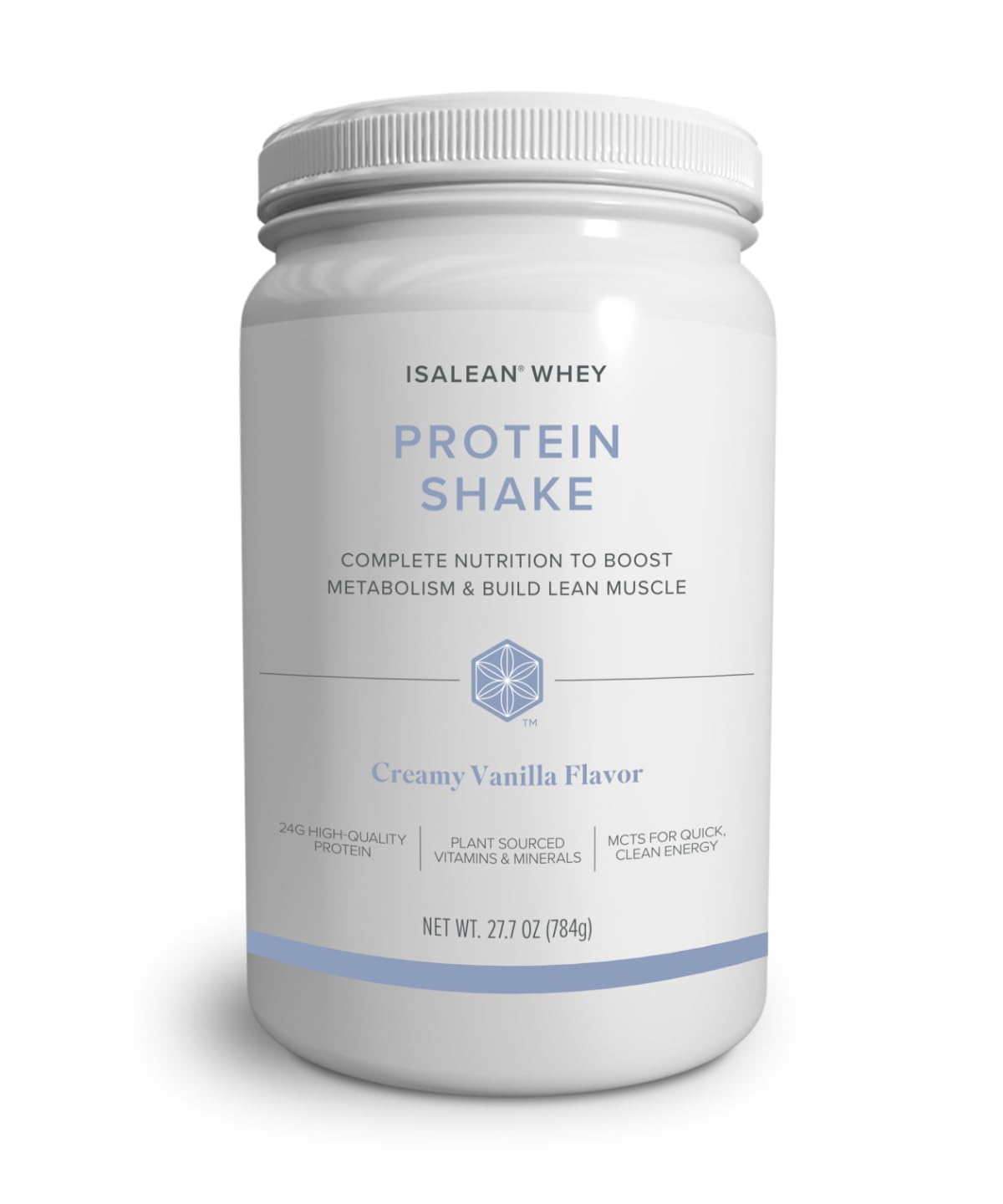 Isagenix IsaLean, 24g Protein Shake, Creamy Strawberry, 27.7 oz | Meal Replacement Protein Shake, Supports Lean Muscle, Keeps You Full for Longer, Formulated with MCT Oil and Vitamins