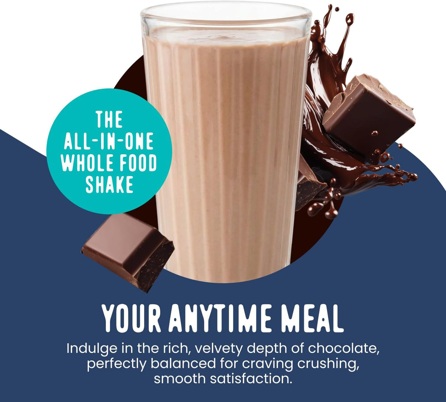 FlavCity Chocolate All in One Protein Shake Powder - On the Go Meal Alternative + Collagen Peptides, Reishi & Cordyceps - Focus, Skin, Hair & Joint Support - 100% Grass Fed Whey, 20 Servings
