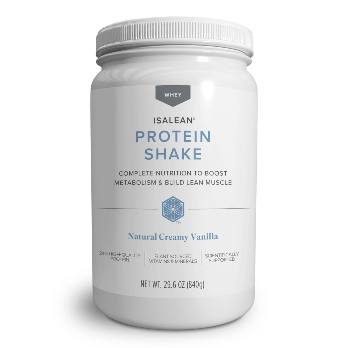 Isagenix IsaLean, 24g Protein Shake, Creamy Strawberry, 27.7 oz | Meal Replacement Protein Shake, Supports Lean Muscle, Keeps You Full for Longer, Formulated with MCT Oil and Vitamins