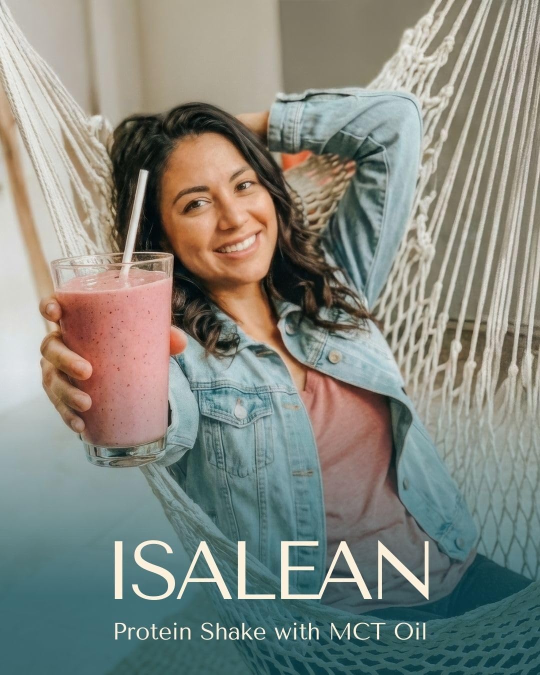 Isagenix IsaLean, 24g Protein Shake, Creamy Strawberry, 27.7 oz | Meal Replacement Protein Shake, Supports Lean Muscle, Keeps You Full for Longer, Formulated with MCT Oil and Vitamins