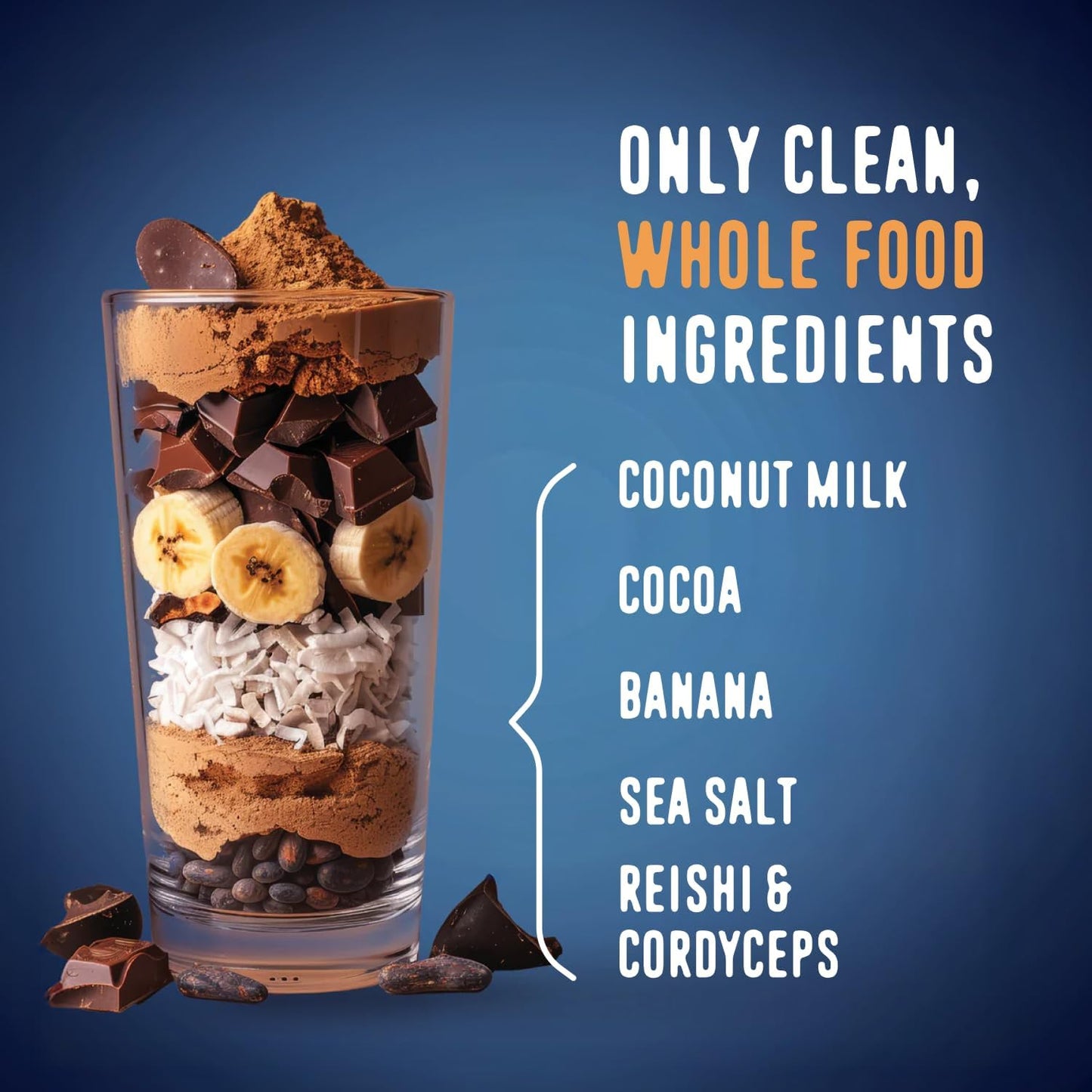FlavCity Chocolate All in One Protein Shake Powder - On the Go Meal Alternative + Collagen Peptides, Reishi & Cordyceps - Focus, Skin, Hair & Joint Support - 100% Grass Fed Whey, 20 Servings