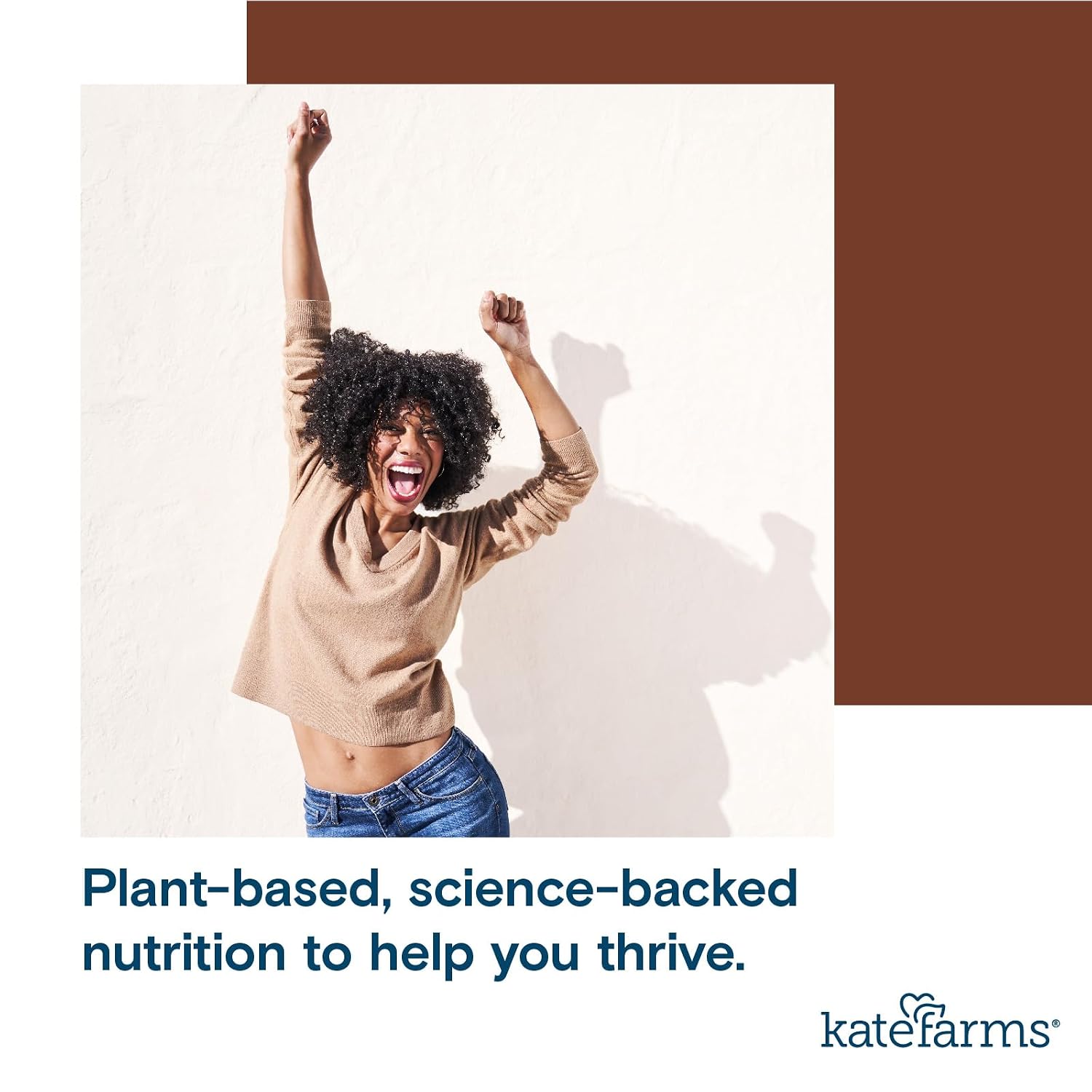 KATE FARMS Organic Nutrition Shake, Chocolate, 16g Protein, 6 Pack | Organic chocolate nutrition shake with 16g protein and 27 vitamins and minerals in every serving.