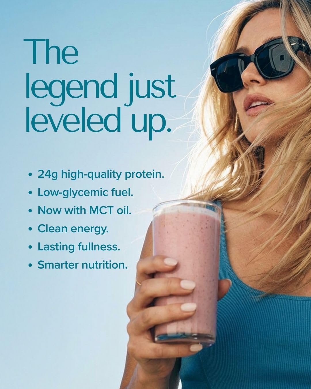 Isagenix IsaLean, 24g Protein Shake, Creamy Strawberry, 27.7 oz | Meal Replacement Protein Shake, Supports Lean Muscle, Keeps You Full for Longer, Formulated with MCT Oil and Vitamins