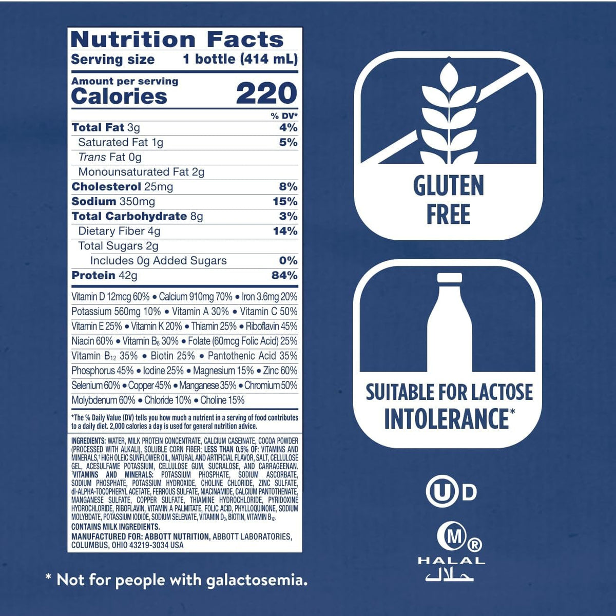 Ensure Max Protein Milk Chocolate Shake, 42g High Protein, 12 Pack | Each Protein Shake has 2g Sugar, 220 Calories, 23 Essential Vitamins & Minerals, and 2 Key Electrolytes for Active Adults
