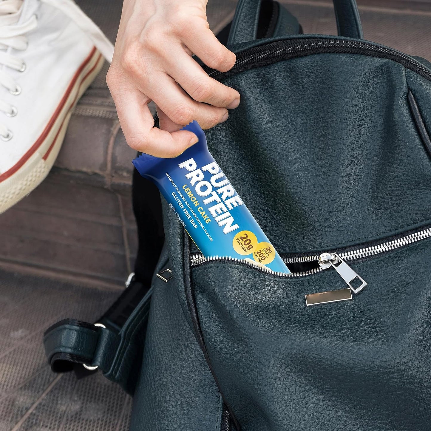 Pure Protein Bars Nutritious Snacks to Support Energy, Lemon Cake, 6 Ct